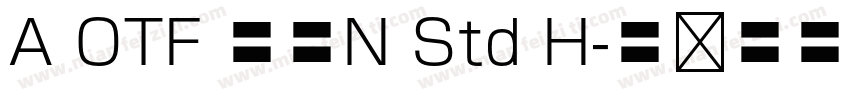 A OTF 墨東N Std H字体转换